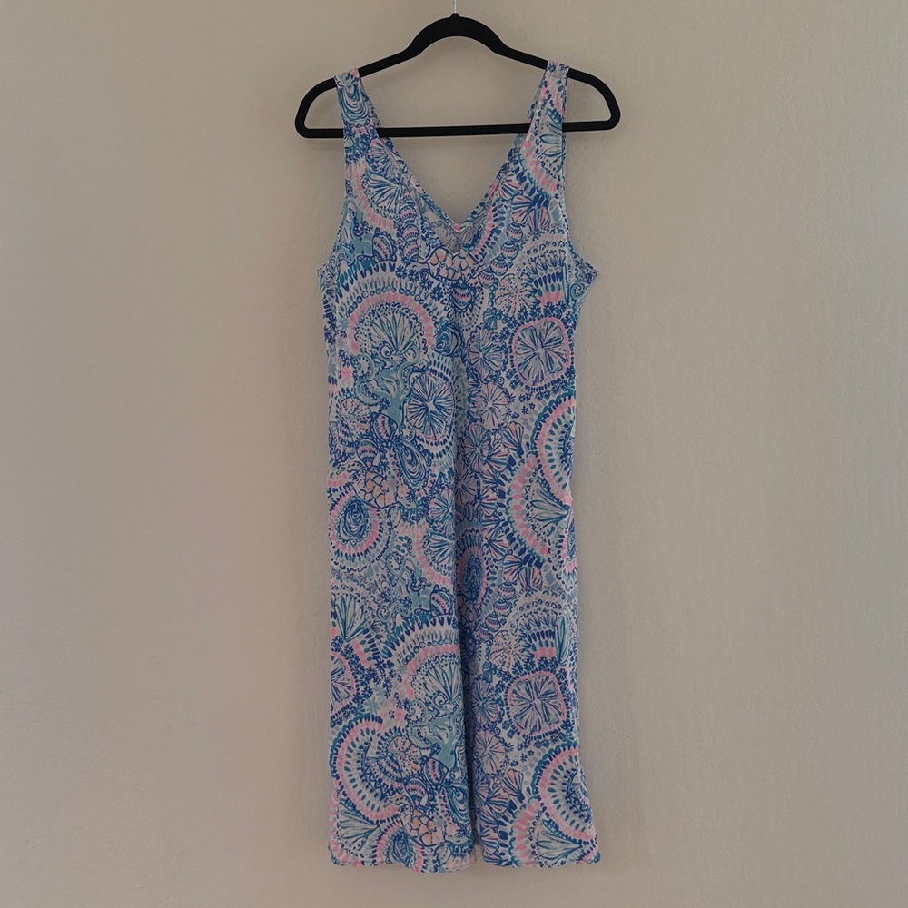 Lily Pulitzer Florin Linen Dress - Size Large - Picture 4 of 10